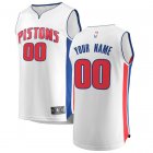 Camiseta Custom 0 Detroit Pistons Association Edition Blanco Hombre